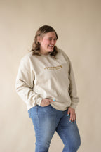 "Recovering People Pleaser" Embroidered Sweatshirt