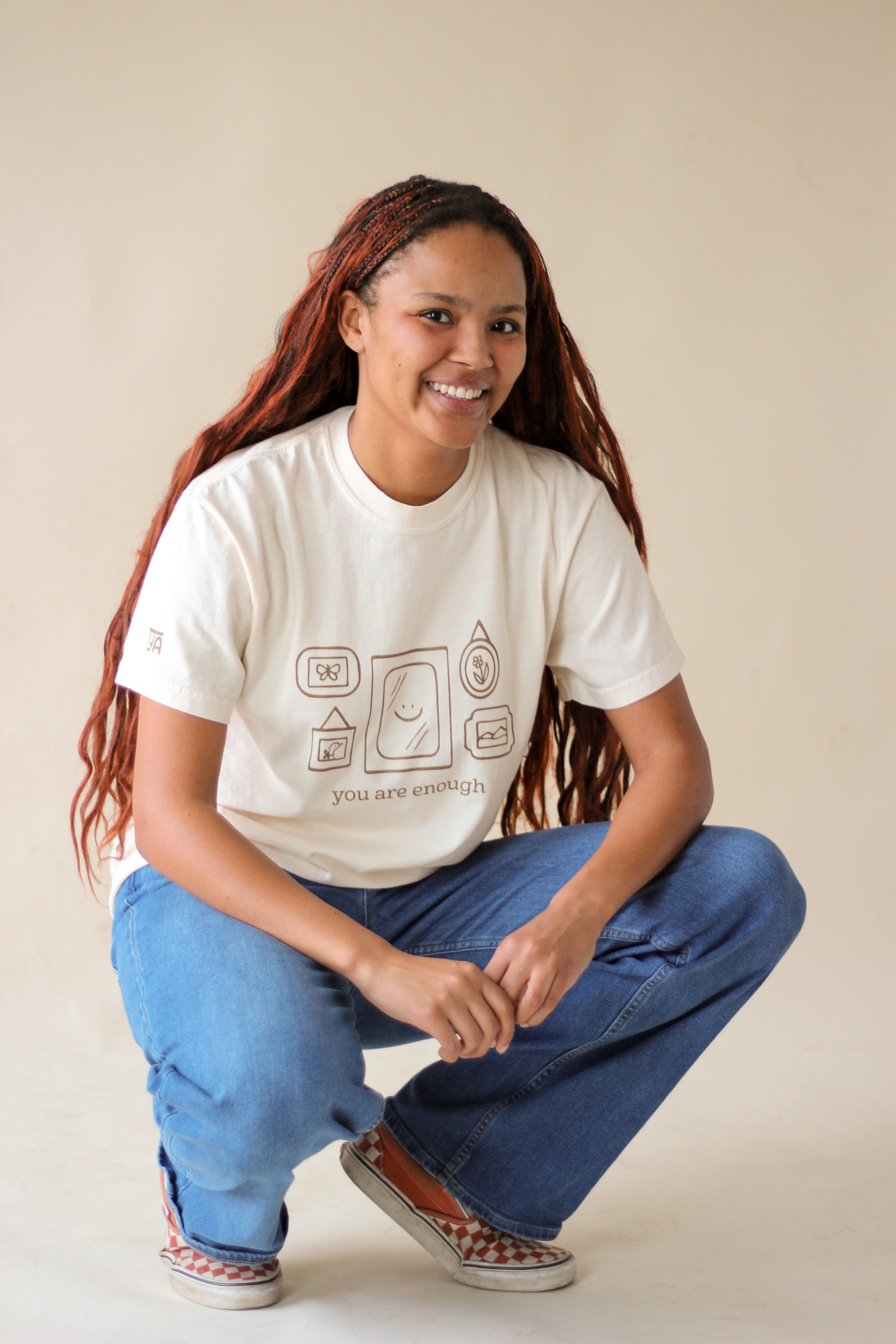 "You Are Enough" Unisex T-shirt - Tan